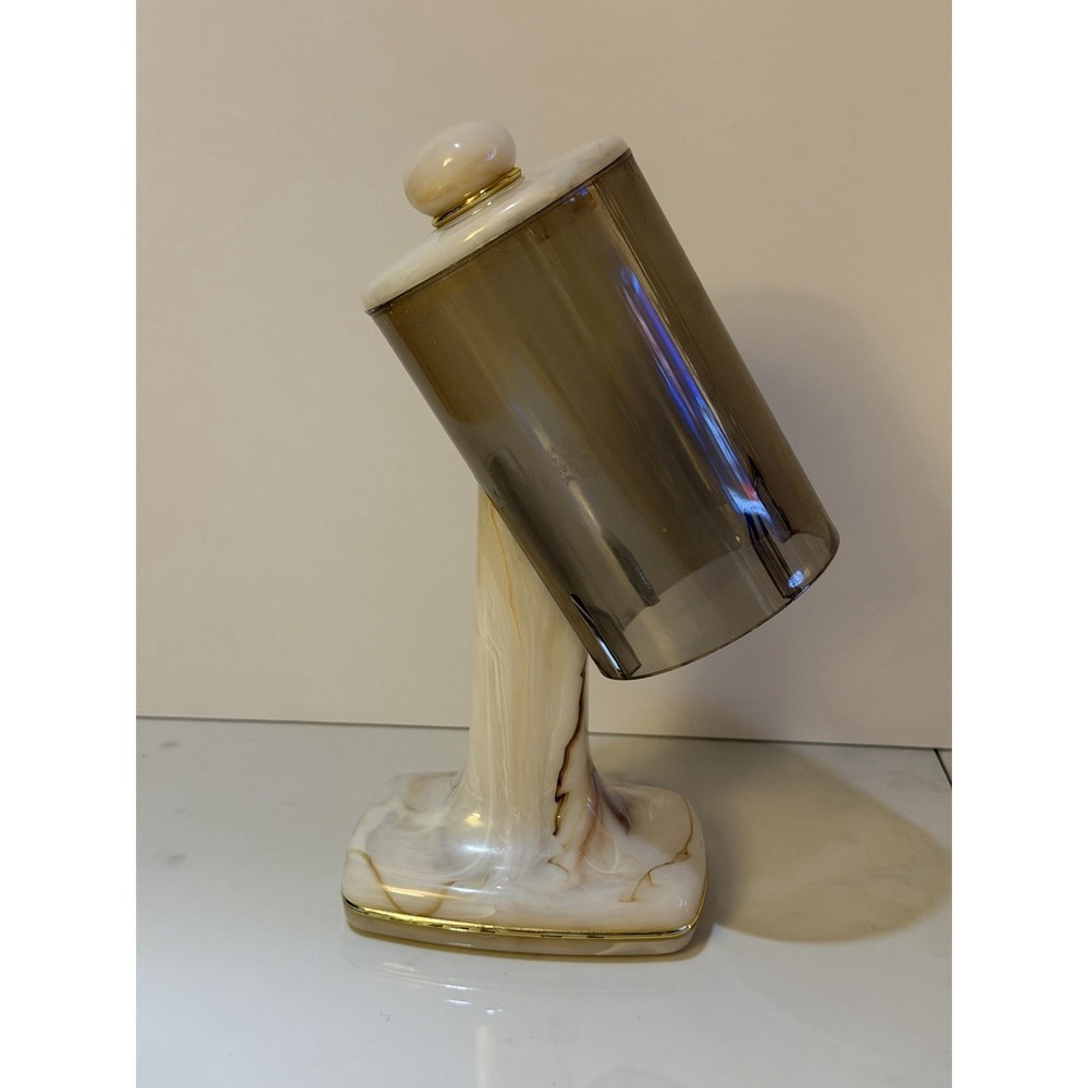 VTG Dixie 3 Oz Size Counter Top Bathroom  Cup Dispenser Marbled Plastic